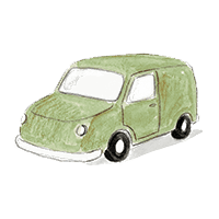Desenho de van